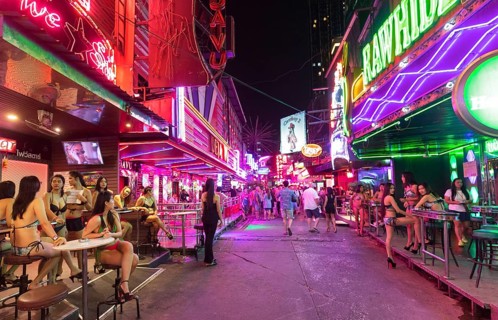 Nightlife in the red light district Soi Cowboy