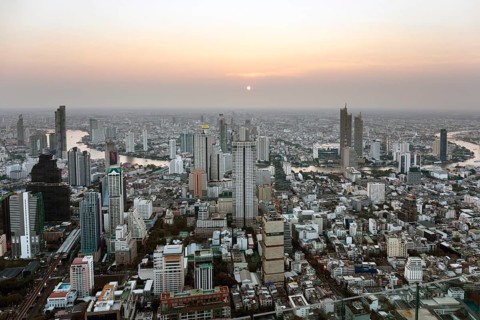 Panoramic view from Maha Nakhon Tower