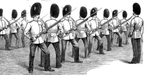 Bayonet exercise at the Albert Hall
