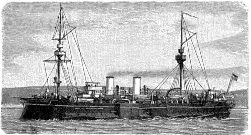 Armoured Austrian casemate ship Tegetthoff
