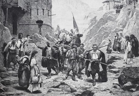 Soldiers come home from a patrol or raid
