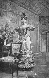 Archduchess Stephanie of Austria at a Viennese costume