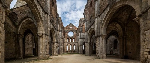 Ruins of the former Cistercian Abbey of San Galgano