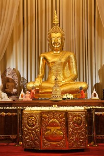 Buddha statue at the Buddhist shrine of Sri Dalada Maligawa