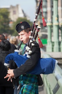 Bagpipe player