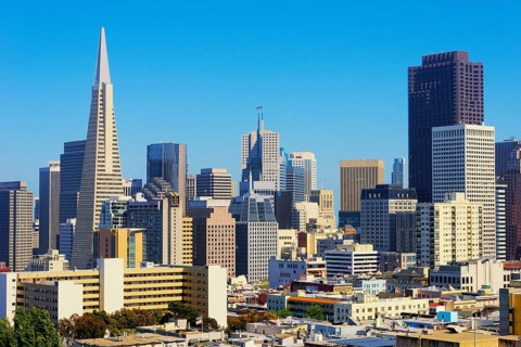 City centre and Transamerica Pyramid