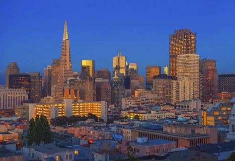 City centre and Transamerica Pyramid