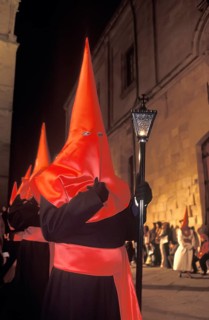 Penitents on Holy Week procession