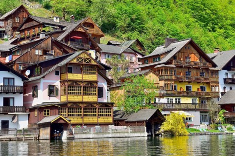 View of Hallstatt on Hallstattersee