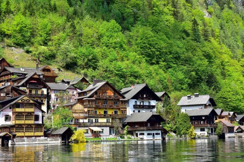 View of Hallstatt on Hallstattersee