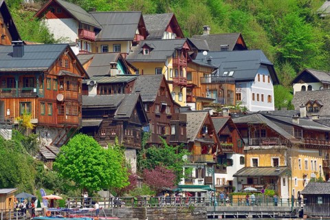 View of Hallstatt on Hallstattersee