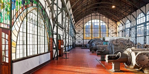 Machine hall Zollern colliery with art nouveau windows