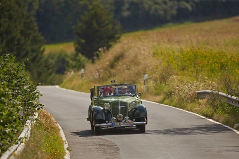 Vintage car rally ADAC Mittelrhein-Classic 2016 Adler 2.0 liter