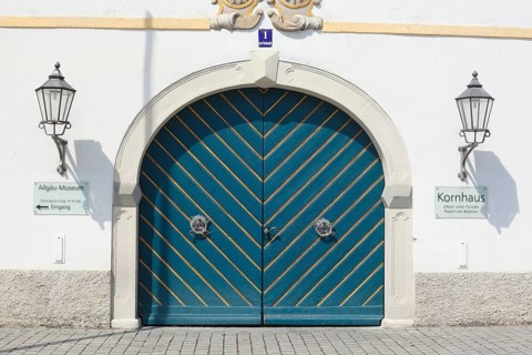 Old wooden door on Kornhaus