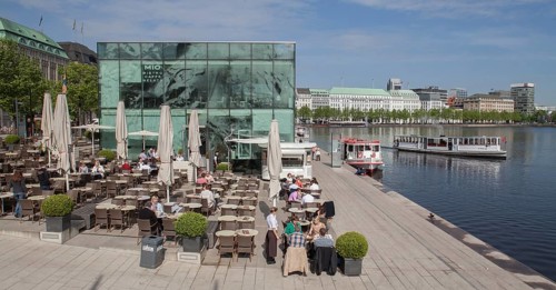 Pier at Jungfernstieg