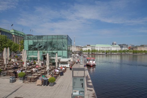 Pier at Jungfernstieg