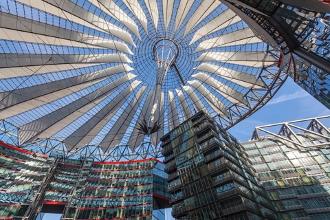 Sony Center with glass dome