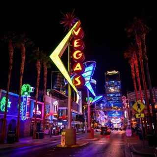 Neon neon signs at night
