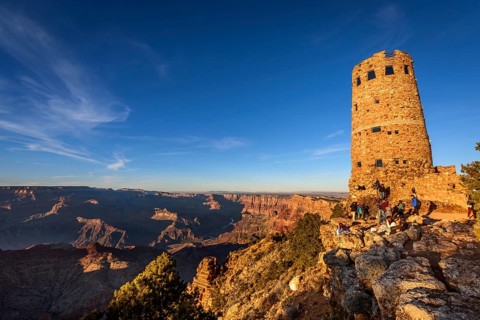 Desert View Watchtower with Grand Canyon