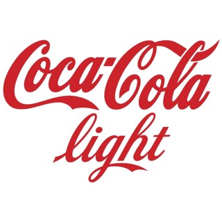 Red Coca-Cola light logo