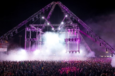 Crowd at Laser Show