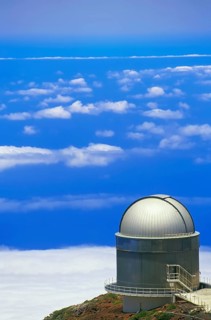 Astrophysical observatory on a rocky mound
