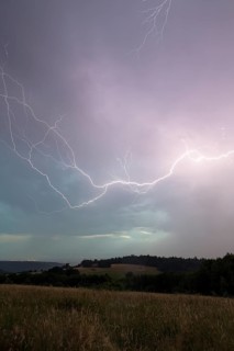 Thunderstorm with multiple thunderbolts