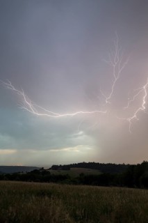 Thunderstorm with multiple thunderbolts
