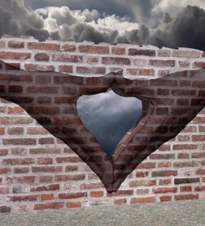 Merkel diamond on a Wall