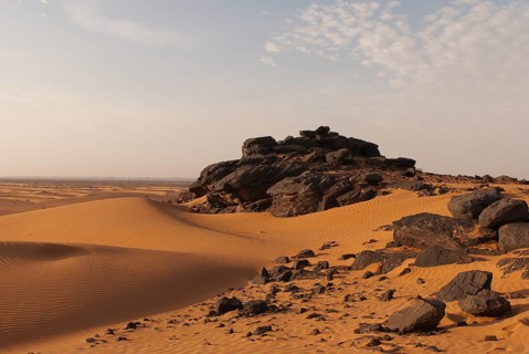 Sand dunes near Meroe