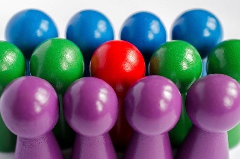 Colourful game figures