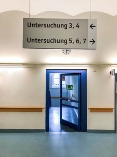 Corridor in the hospital