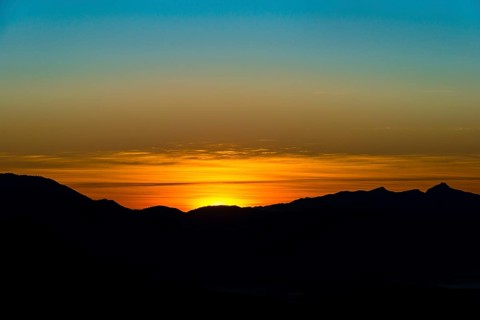 Sunrise over mountains