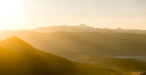 Karst mountains at sunrise