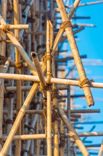 Bamboo scaffolding