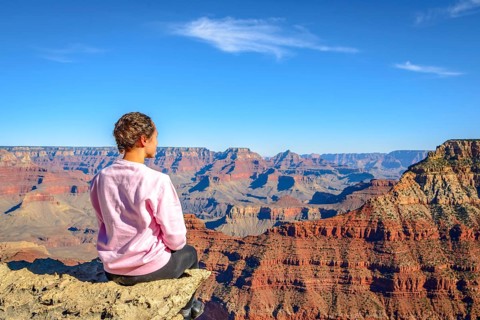 Young woman looking into the distance