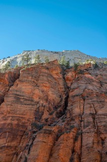 Red sandstone wall