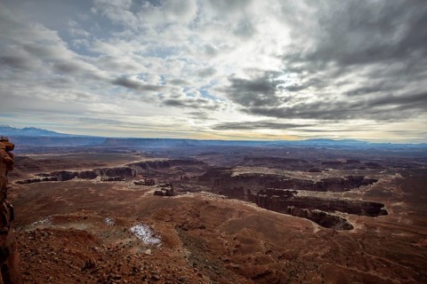 View of erosion landscape from Grand View Point Overlook