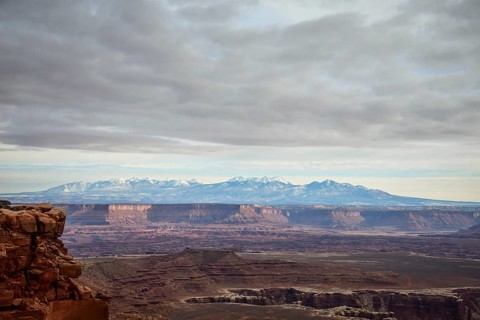 View from Grand View Point to La Sal Mountains