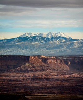 View from Grand View Point to La Sal Mountains