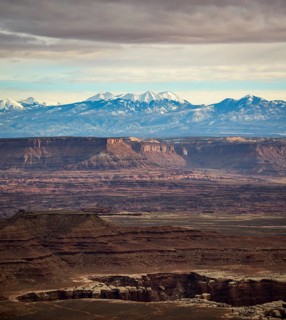 View from Grand View Point to La Sal Mountains
