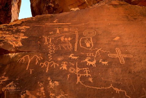 Indian petroglyphs of the Anasazi