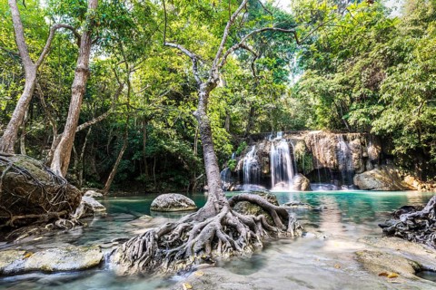 Waterfall in Erawan National Park