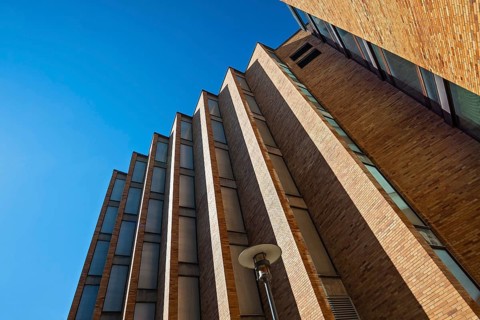 Brick facade