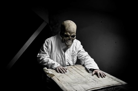 The doctor of death studying his method of destruction