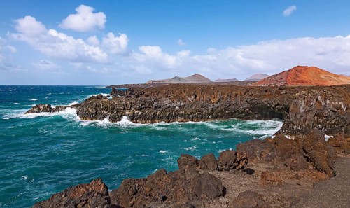 Rocky coast of Los Hervideros
