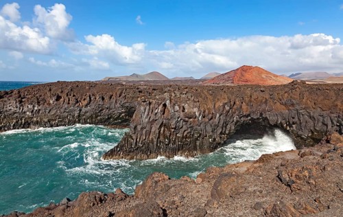 Rocky coast of Los Hervideros