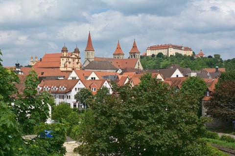 Ellwangen with Ellwangen castle
