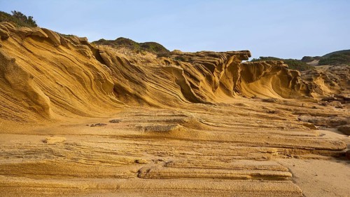 Washed out rock