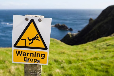 Warning Drop sign